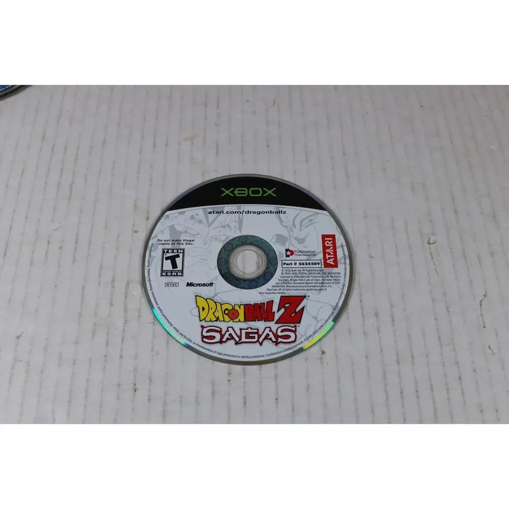 Dragon Ball Z: Sagas (Microsoft Xbox, 2005) authentic, game disc only, tested